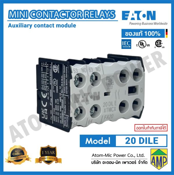 EATON - Auxiliary contact module - 20 DILE - Image 2