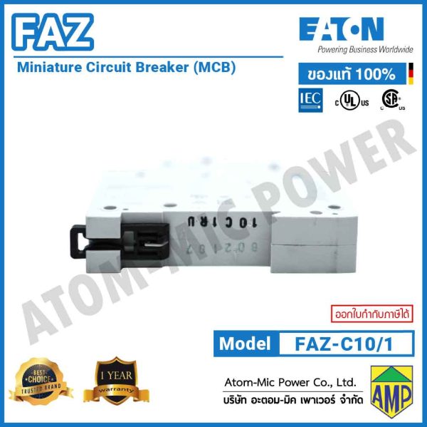 EATON - Miniature Circuit Breaker (MCB) - FAZ-C10/1 - Image 6