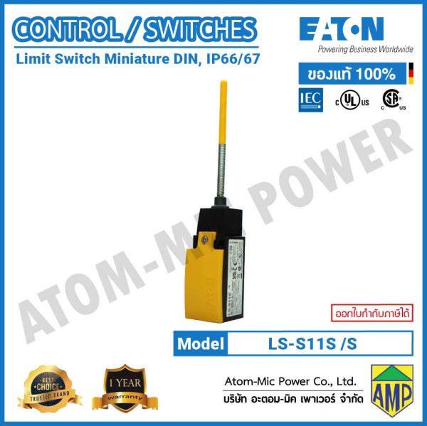 EATON-Limit Switch-LS-S11S/S (IP66/IP67, 1 N/O, 1 NC) - Image 3