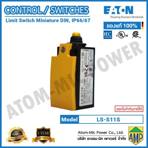 EATON-Limit Switch-LS-S11S (IP66/IP67, 1 N/O, 1 NC) - Image 2