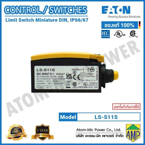 EATON-Limit Switch-LS-S11S (IP66/IP67, 1 N/O, 1 NC) - Image 3
