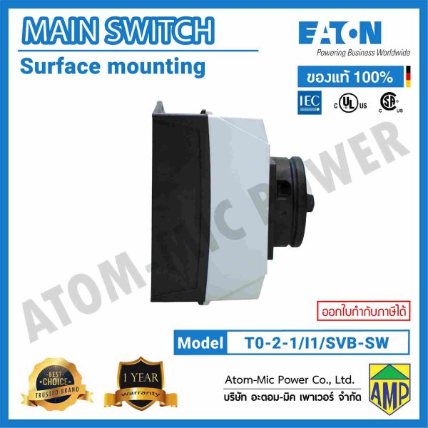EATON-MAIN SWITCH-Surface Mounting-T0-2-1/I1/SVB-SW - Image 4