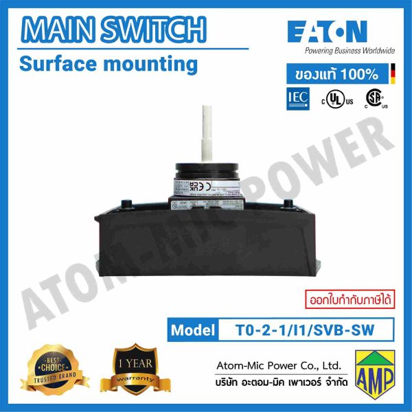 EATON-MAIN SWITCH-Surface Mounting-T0-2-1/I1/SVB-SW - Image 6