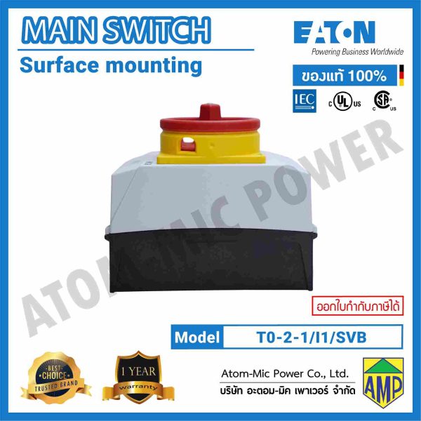 EATON-MAIN SWITCH-Surface Mounting-T0-2-1/I1/SVB - Image 4