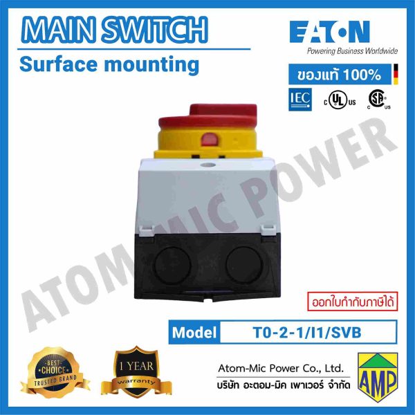 EATON-MAIN SWITCH-Surface Mounting-T0-2-1/I1/SVB - Image 3