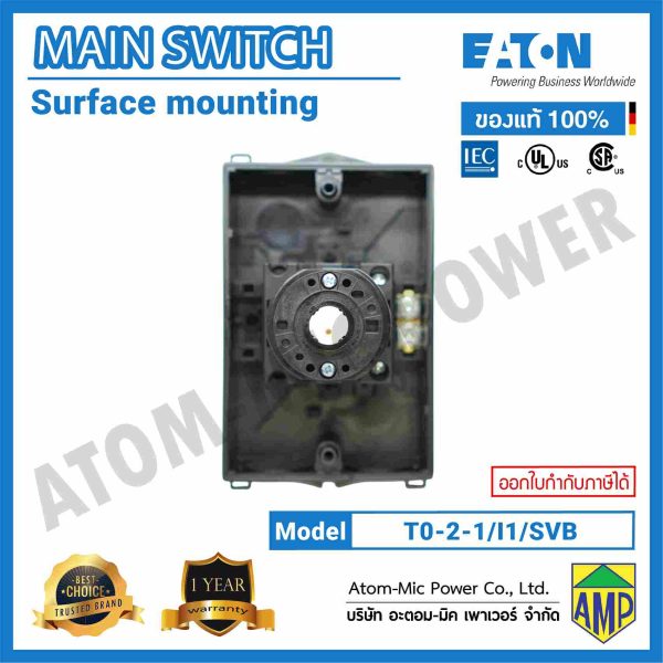 EATON-MAIN SWITCH-Surface Mounting-T0-2-1/I1/SVB - Image 5
