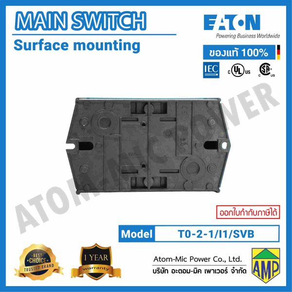 EATON-MAIN SWITCH-Surface Mounting-T0-2-1/I1/SVB - Image 7