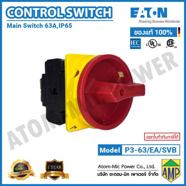 EATON-MAIN SWITCH-P3-63/EA/SVB (63A) - Image 3