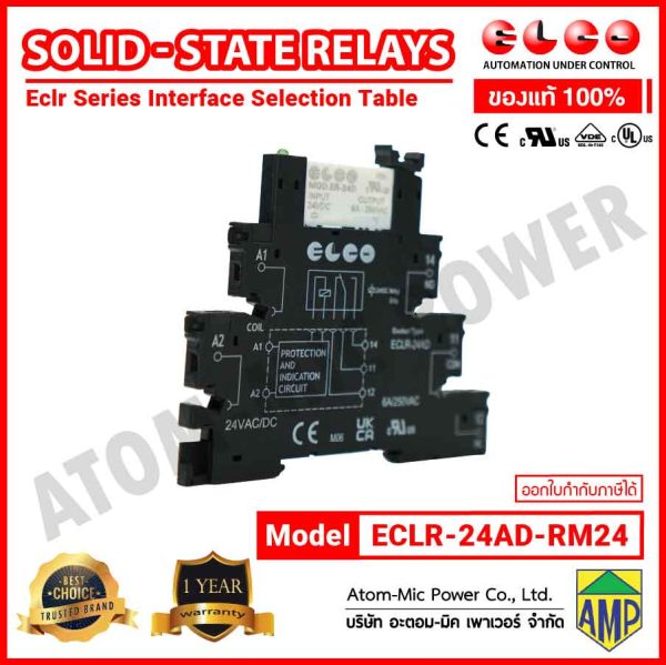 EATON - SOLD STATE RELAYS, INTERFACE SELECTION TABLE - ECLR-24AD-RM24 - Image 3