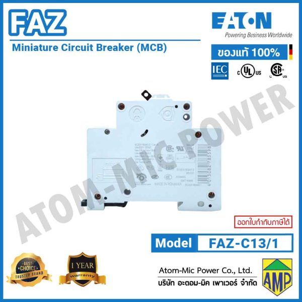EATON – Miniature Circuit Breaker (MCB) – FAZ-C13/1 - Image 6