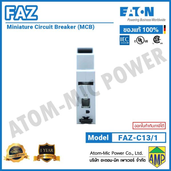 EATON – Miniature Circuit Breaker (MCB) – FAZ-C13/1 - Image 4