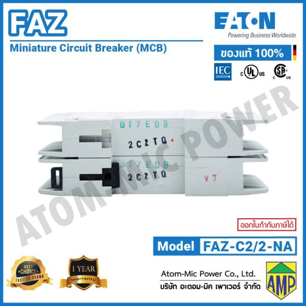 EATON – Miniature Circuit Breaker (MCB) – FAZ-C2/2-NA - Image 6