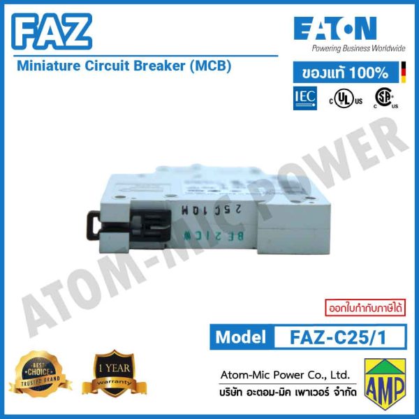 EATON – Miniature Circuit Breaker (MCB) – FAZ-C25/1 - Image 5