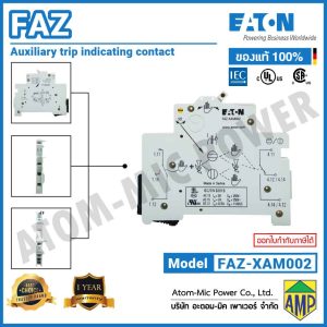 EATON – FAZ Auxiliary Trip Indicating Contact – FAZ-XAM002 (4A, 250V)
