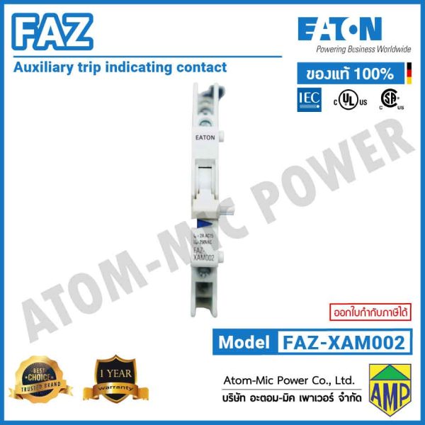 EATON – FAZ Auxiliary Trip Indicating Contact – FAZ-XAM002 (4A, 250V) - Image 2
