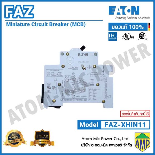 EATON – Miniature Circuit Breaker (MCB) – FAZ-XHIN11 - Image 5