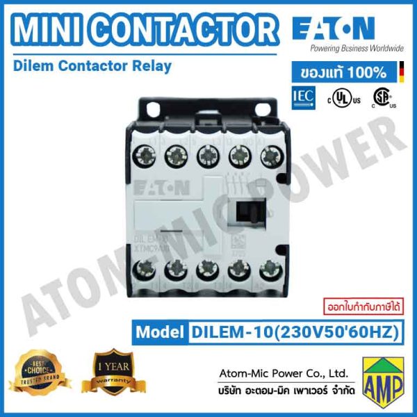 Eaton DILEM Mini Contactor Relay - DILEM-10(230V50/60HZ) - Image 3