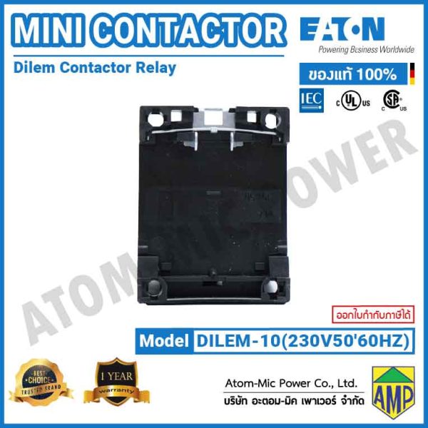 Eaton DILEM Mini Contactor Relay - DILEM-10(230V50/60HZ) - Image 6