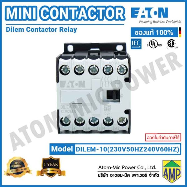 Eaton DILEM Mini Contactor Relay - DILEM-10(230V50/240V60HZ) - Image 3