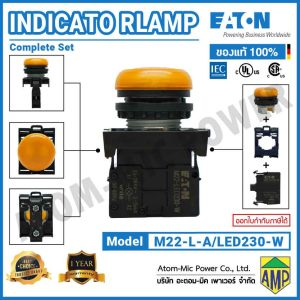EATON - Push Button Switch - Indicator Lamp - M22-L-A/LED230-W (230VAC)