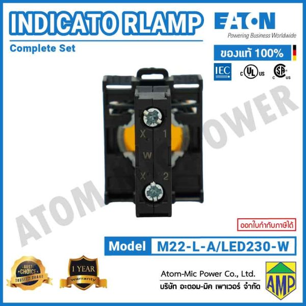 EATON - Push Button Switch - Indicator Lamp - M22-L-A/LED230-W (230VAC) - Image 5