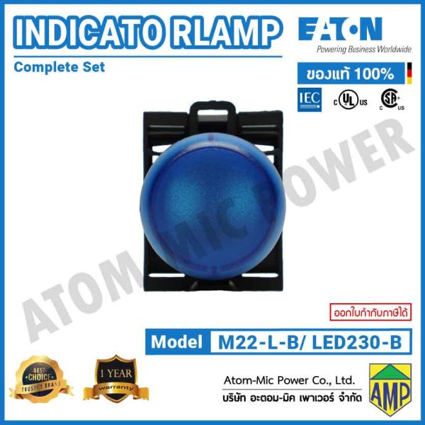 EATON - Push Button Switch - Indicator Lamp - M22-L-B/LED230-B (230VAC) - Image 5